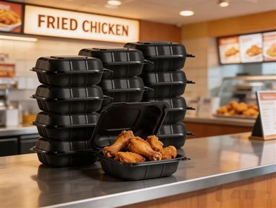 Conteneurs en vrac à emporter de 17 oz pour les fournitures de restauration