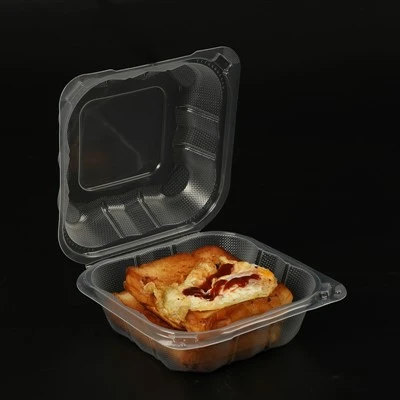 Boîtes d'aliments en plastique transparent