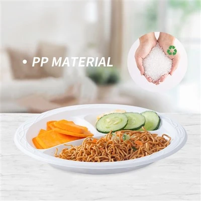 Plastic White Plates